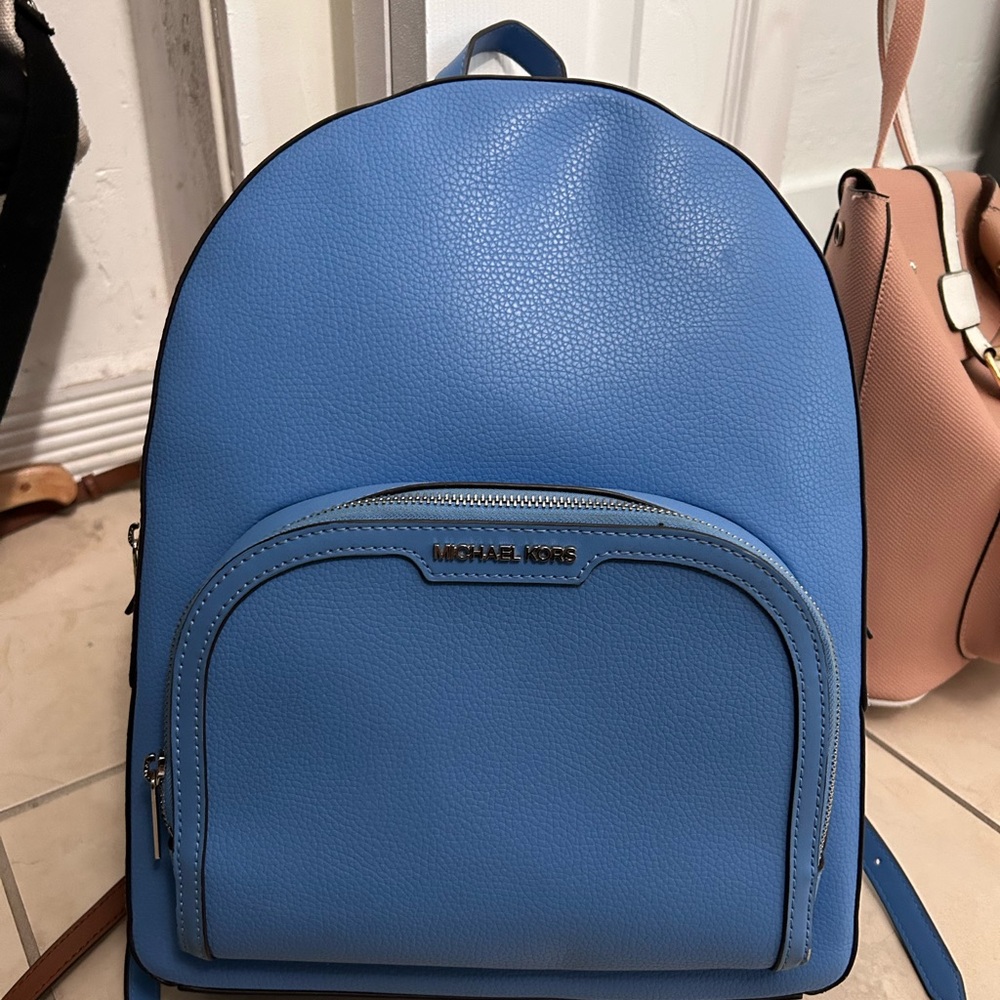 Michael Kors Blue Backpack